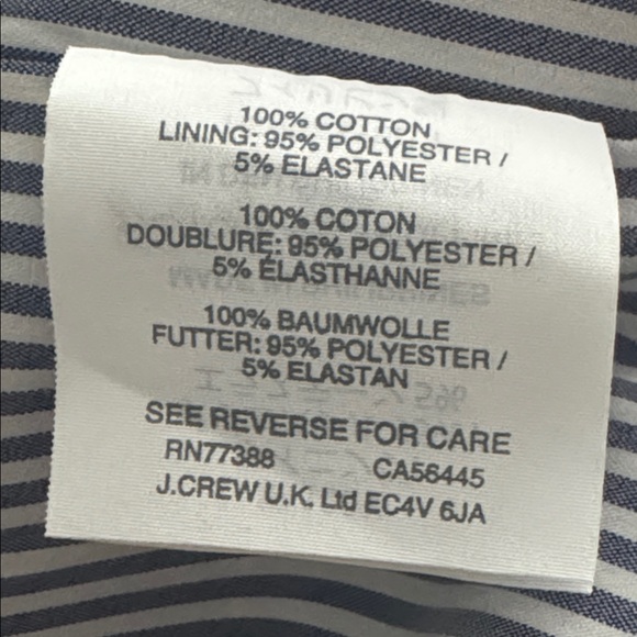 J. CREW Navy Blue White Red Tweed Blazer Jacket Stripes Work Preppy 4 Business - Picture 9 of 11